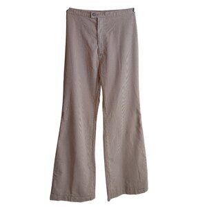 Sz 7 25x31 1970's Levis Vintage Corduroy Bellbottom Flare Jeans/Pants Beige